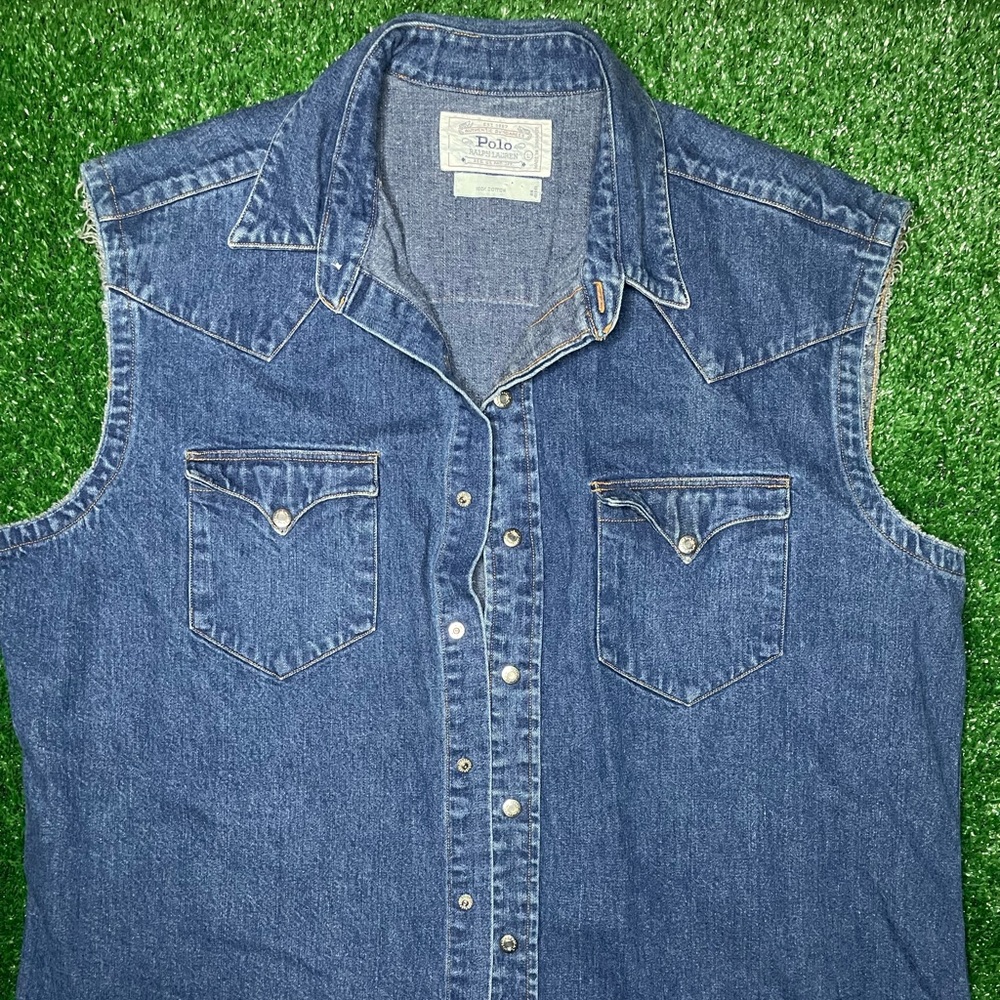 Polo Ralph Lauren Sleeveless Denim Vest